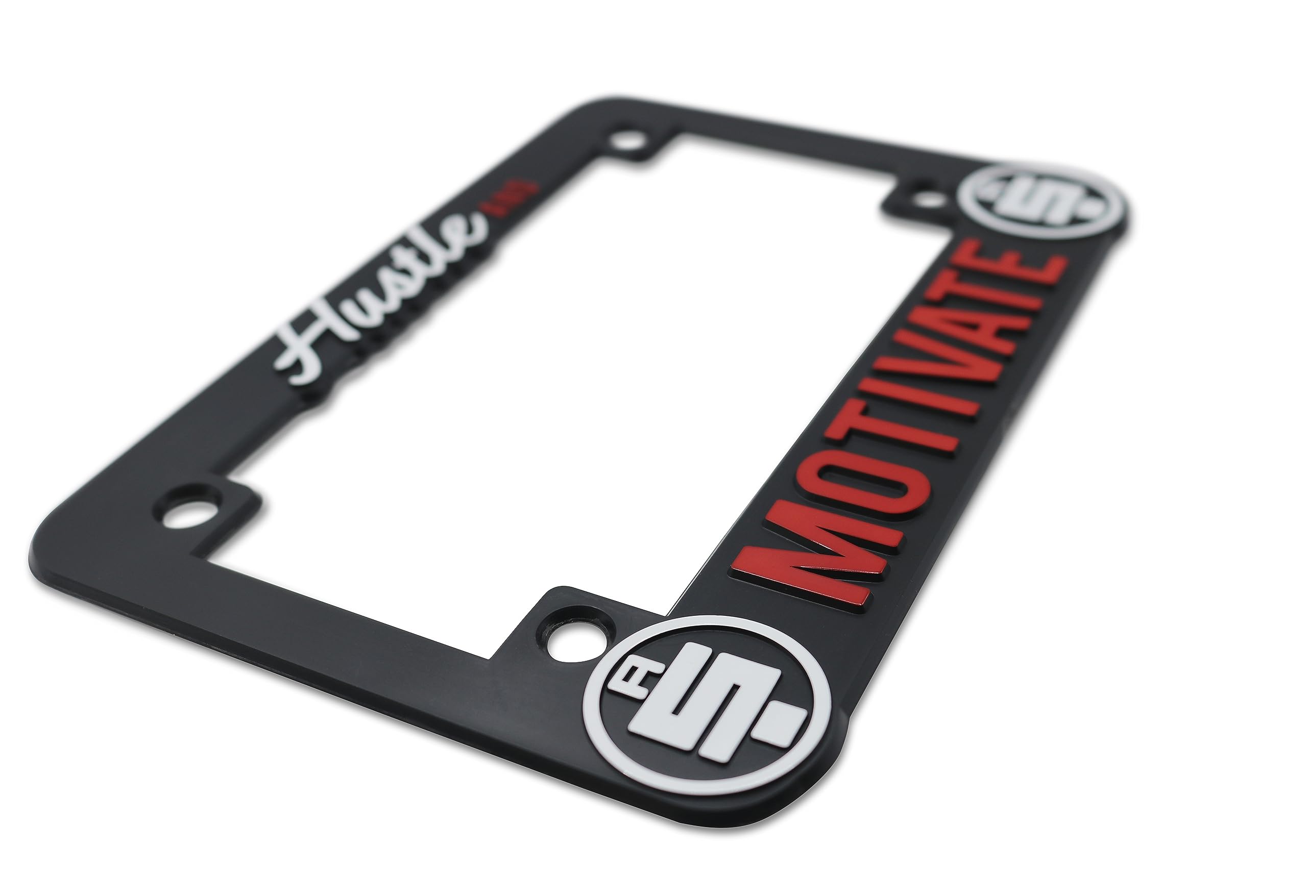 LP Frameworks Hustle and Motivate 3D Raised License Plate Frame for Nipsey Hussle