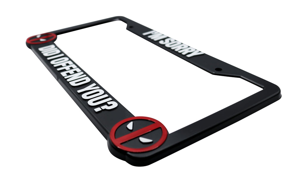 Did I Offend You? for Deadpool 3D Raised License Plate Frame