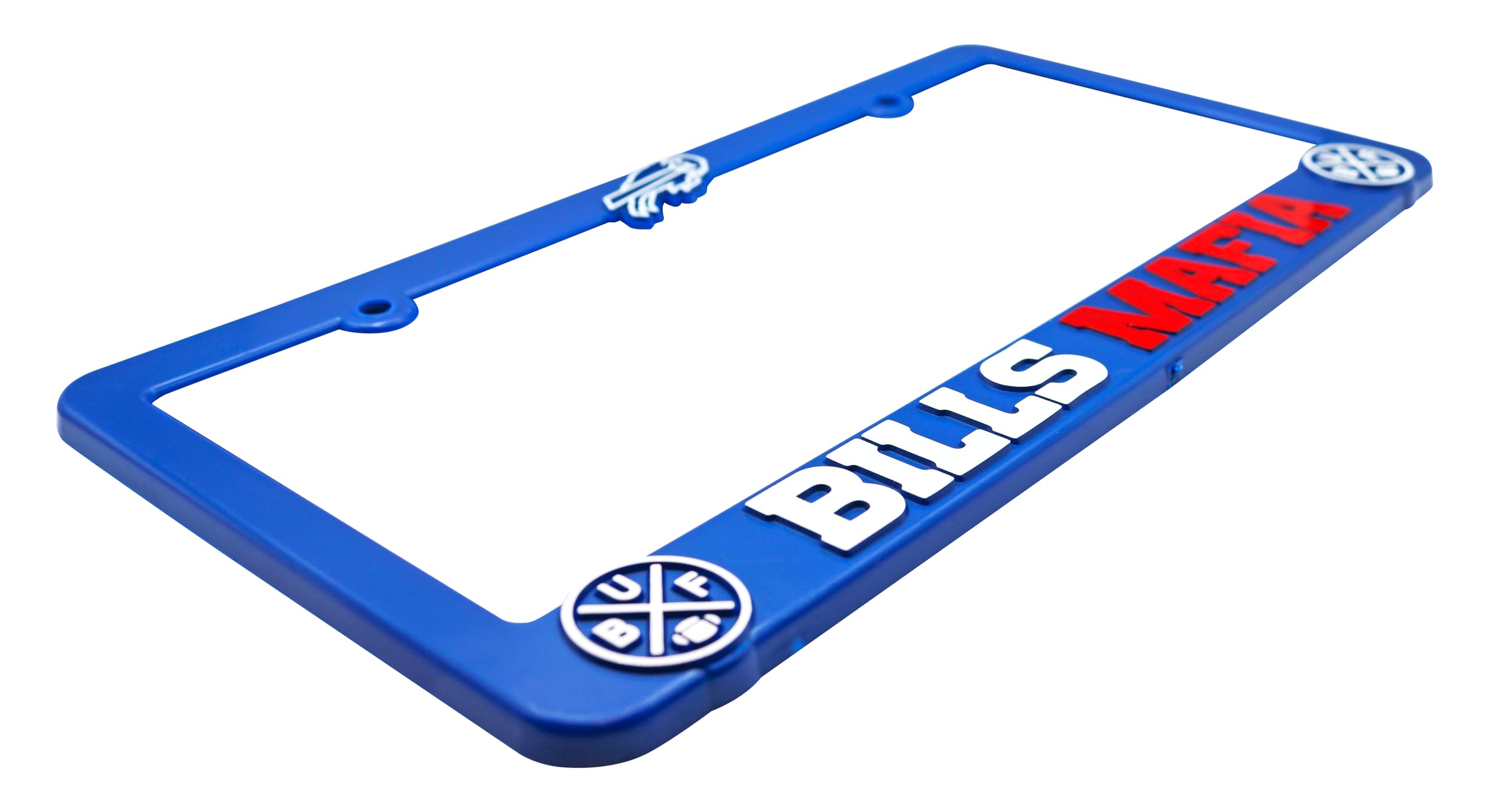 LP Frameworks Bills Mafia 3D Raised License Plate Frame | 1 Pack Car License Plate Cover | Universal US Black License Plate Holder | Auto Accessories (Car, Truck and SUV)