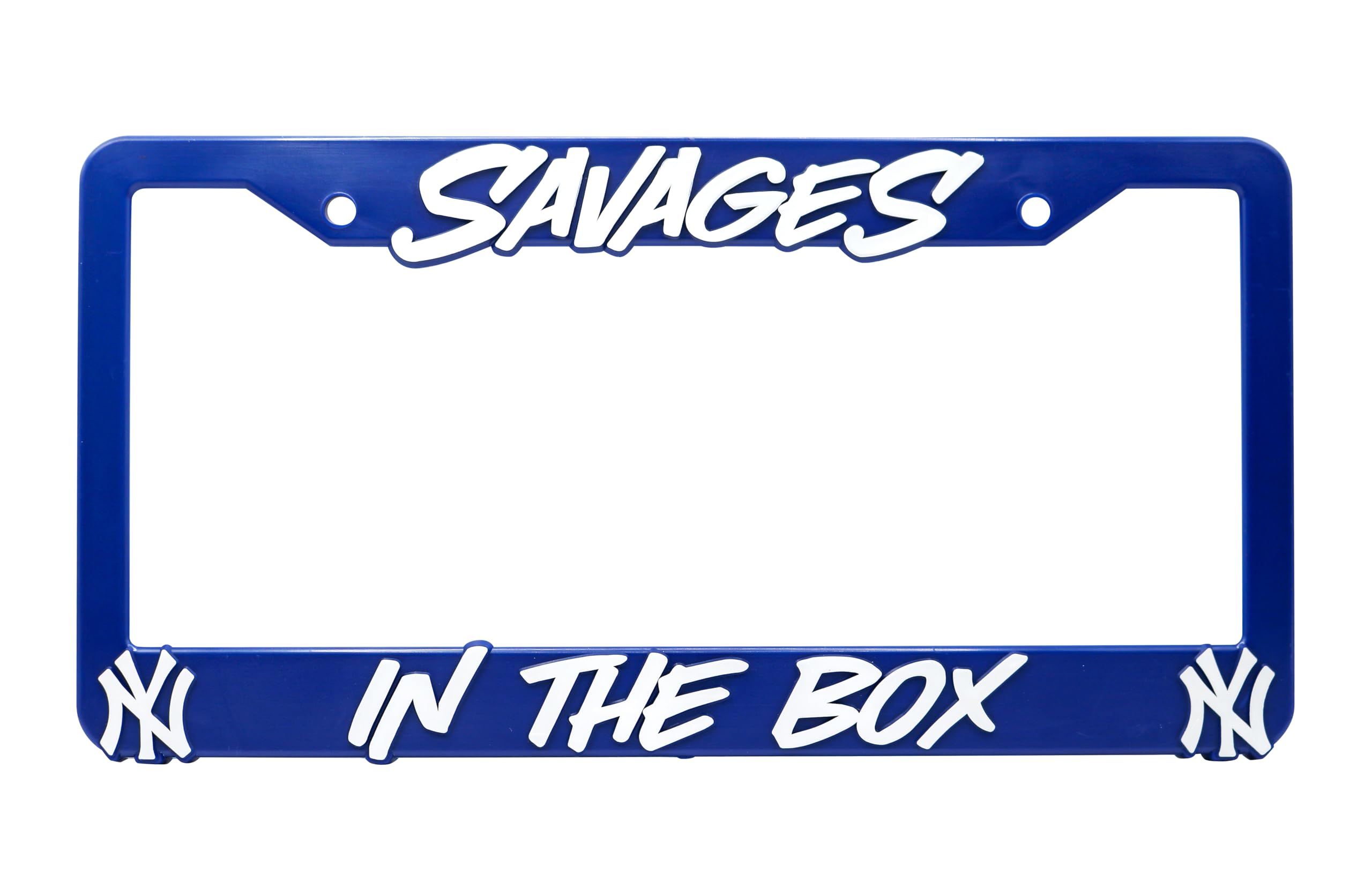 NY Yankees Savages in The Box License Plate Frame
